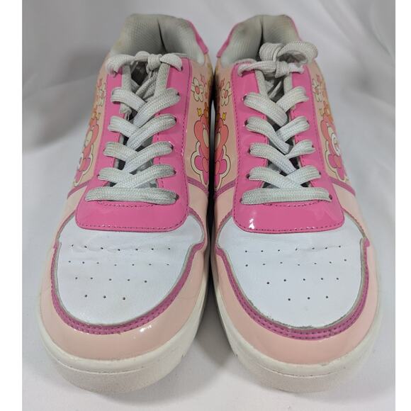 Mattel Barbie Women's Sneakers Retro Floral Pink and White‎ Size 10 - Picture 2 of 10